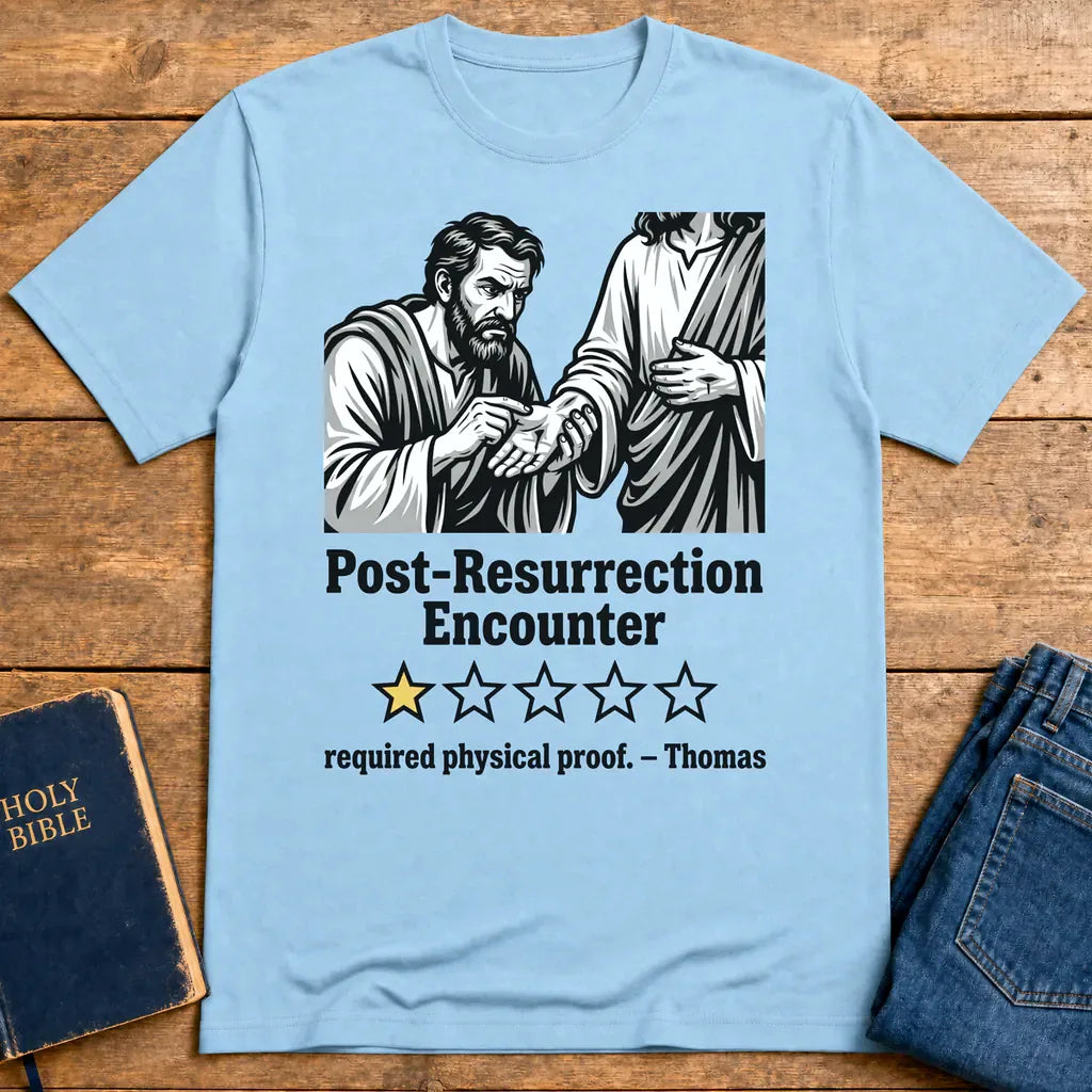 Post-Resurrection Encounter T-Shirt - Light Blue