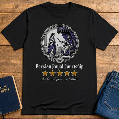 Persian Royal Courtship T-Shirt - Black