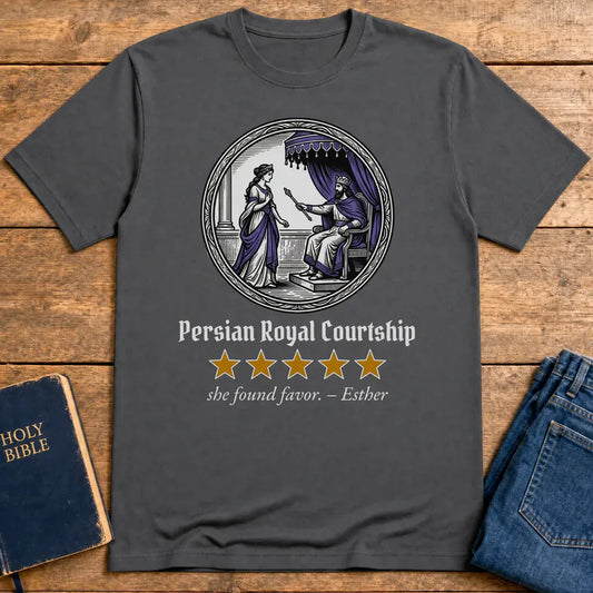 Persian Royal Courtship T-Shirt - Charcoal