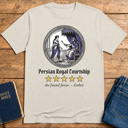 Persian Royal Courtship T-Shirt - Ice Grey