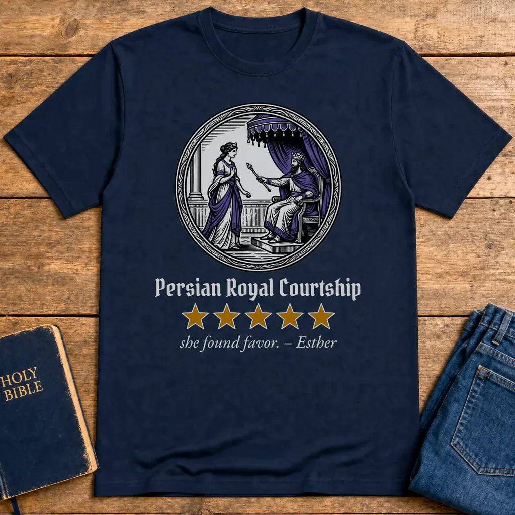 Persian Royal Courtship T-Shirt - Navy