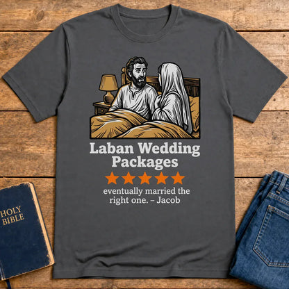 Laban Wedding Packages T-Shirt - Charcoal