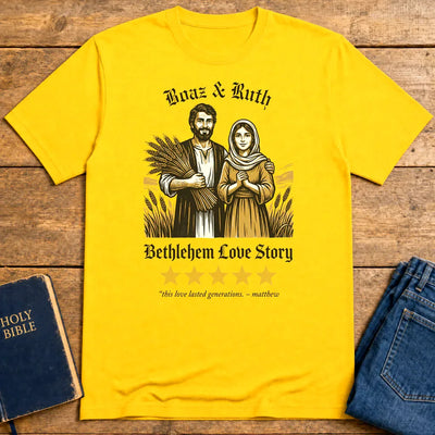 Boaz & Ruth Bethlehem Love Story T-Shirt - Daisy