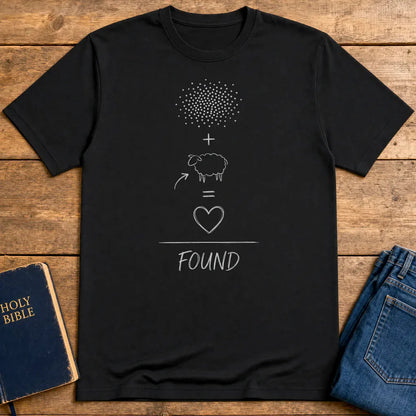 Lost Sheep Found T-Shirt - Black