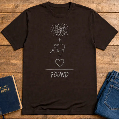 Lost Sheep Found T-Shirt - Dark Chocolate