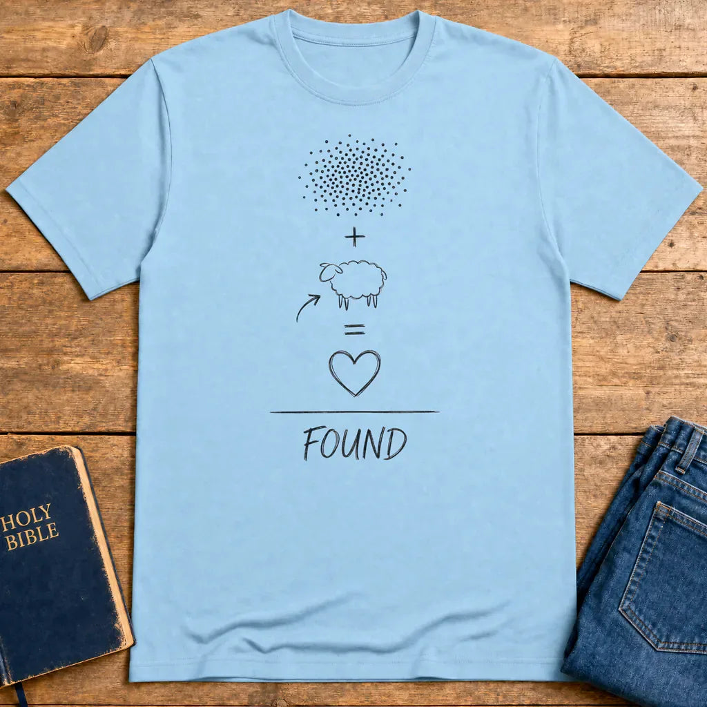 Lost Sheep Found T-Shirt - Light Blue