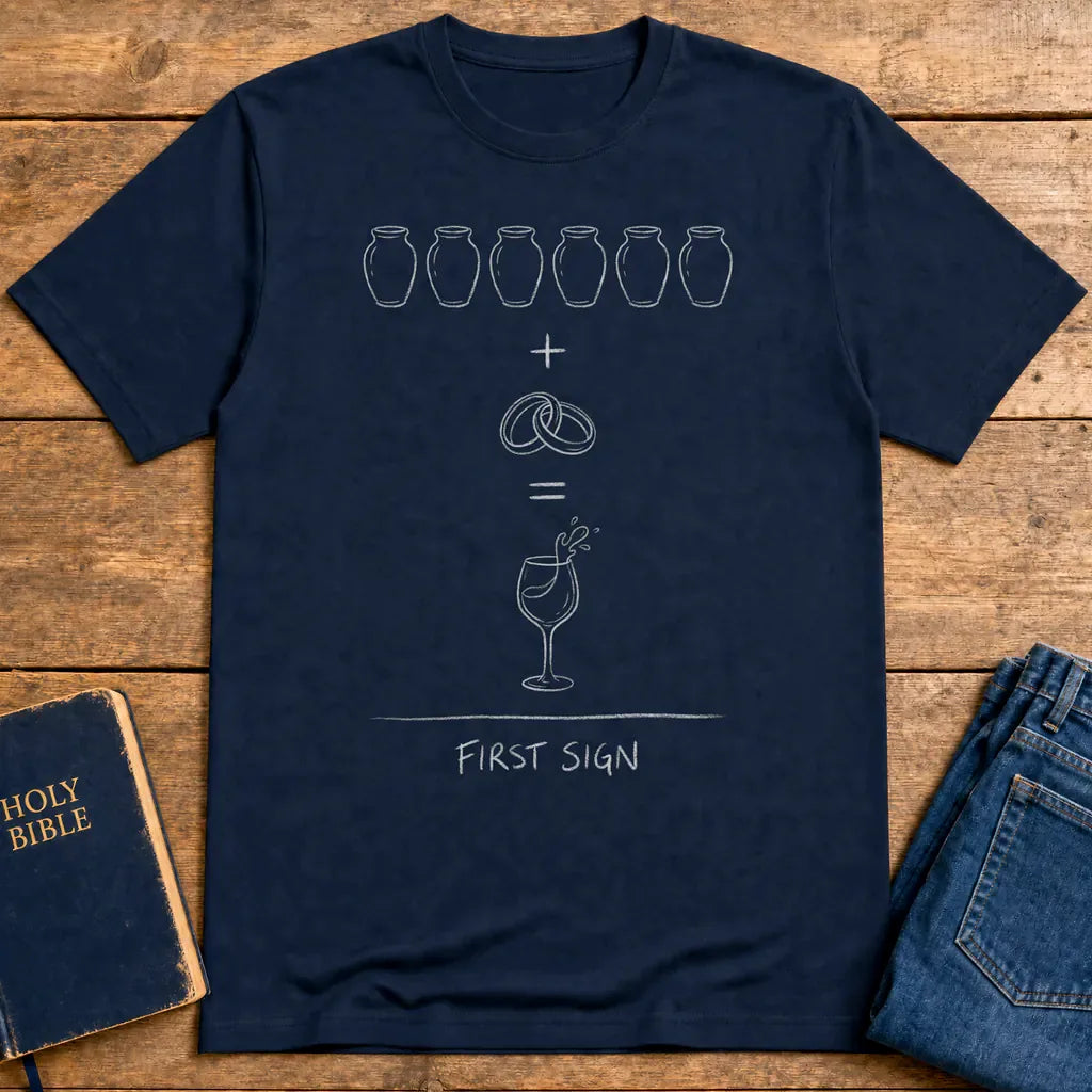 First Sign Miracle T-Shirt - Navy