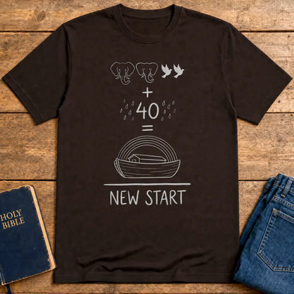 New Start Equation T-Shirt - Dark Chocolate