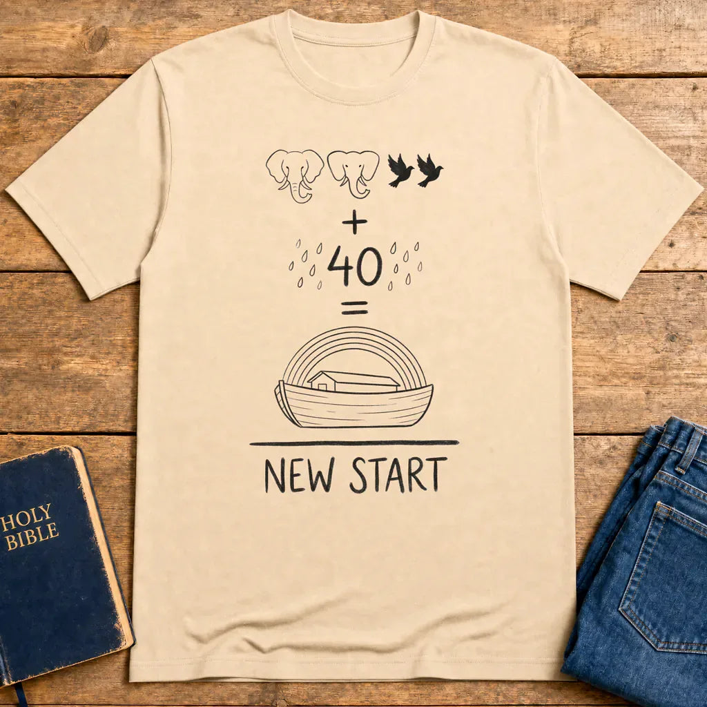 New Start Equation T-Shirt - Natural