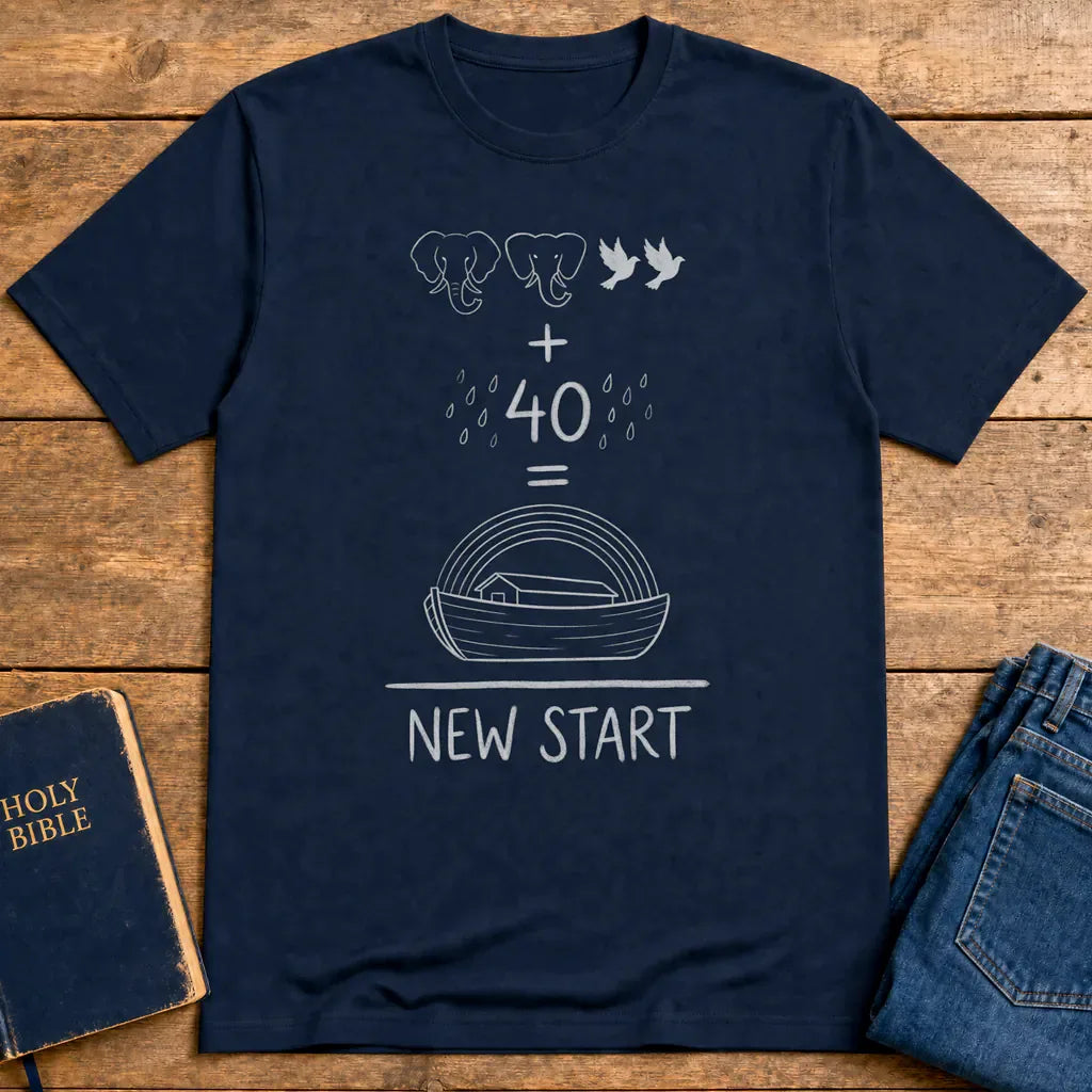 New Start Equation T-Shirt - Navy