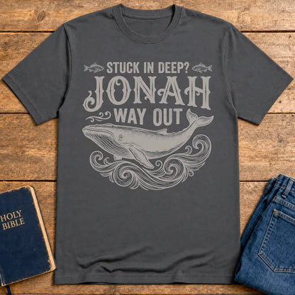 Jonah Way Out T-Shirt - Charcoal
