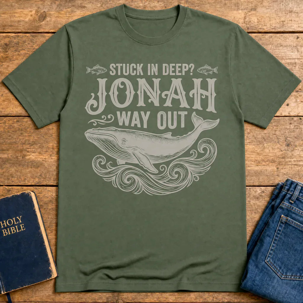 Jonah Way Out T-Shirt - Military Green