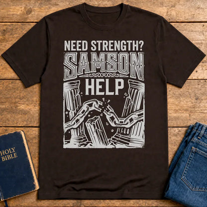 Samson Strength T-Shirt - Dark Chocolate