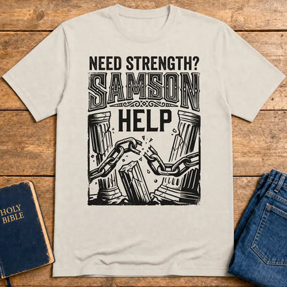 Samson Strength T-Shirt - Ice Grey