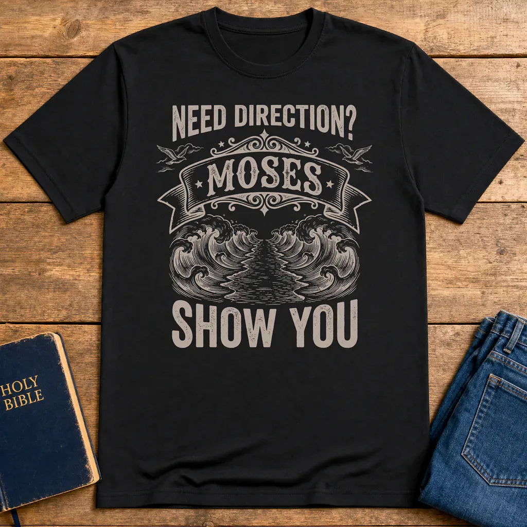 Let Moses Show You T-Shirt - Black