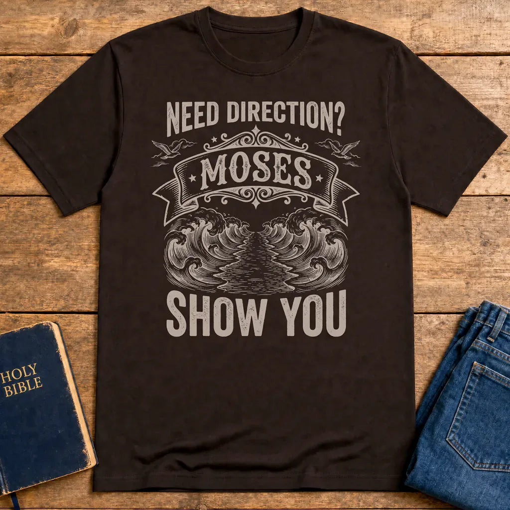 Let Moses Show You T-Shirt - Dark Chocolate