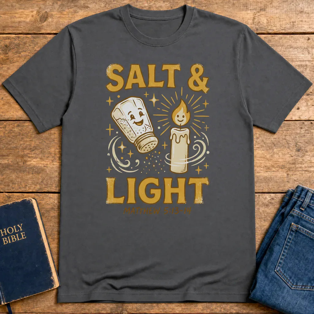 Salt & Light Scripture T-Shirt - Charcoal