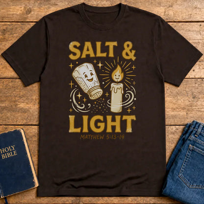Salt & Light Scripture T-Shirt - Dark Chocolate