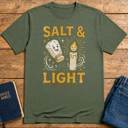 Salt & Light Scripture T-Shirt - Military Green