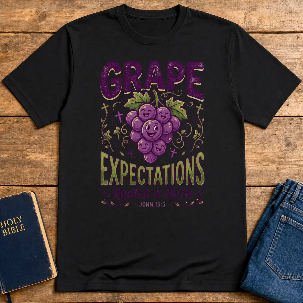Grape Expectations T-Shirt - Black
