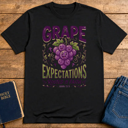 Grape Expectations T-Shirt - Black