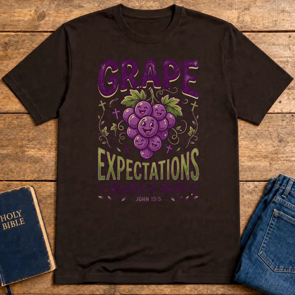 Grape Expectations T-Shirt - Dark Chocolate
