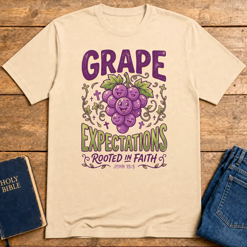 Grape Expectations T-Shirt - Natural