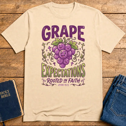 Grape Expectations T-Shirt - Natural