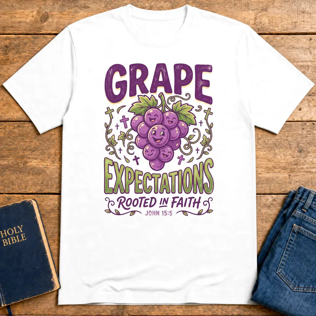 Grape Expectations T-Shirt - White