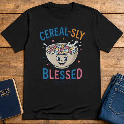 Cereal-sly Blessed T-Shirt - Black