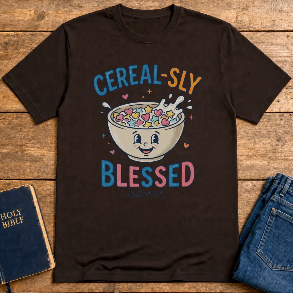 Cereal-sly Blessed T-Shirt - Dark Chocolate