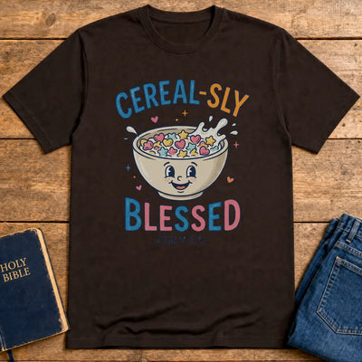 Cereal-sly Blessed T-Shirt - Dark Chocolate