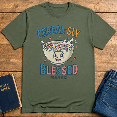 Cereal-sly Blessed T-Shirt - Military Green