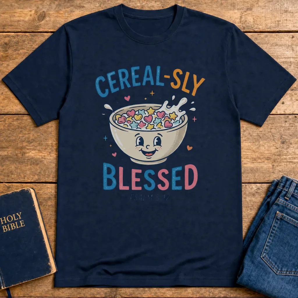 Cereal-sly Blessed T-Shirt - Navy