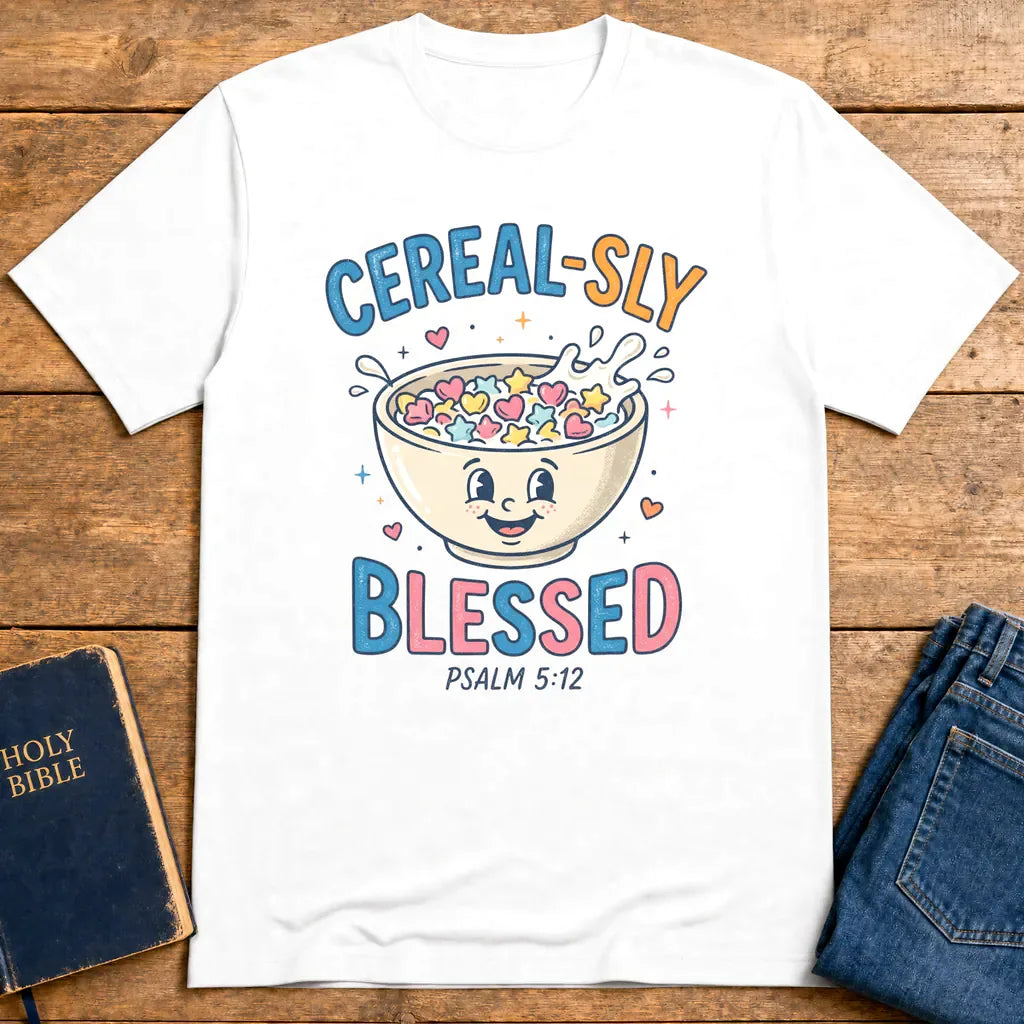 Cereal-sly Blessed T-Shirt - White