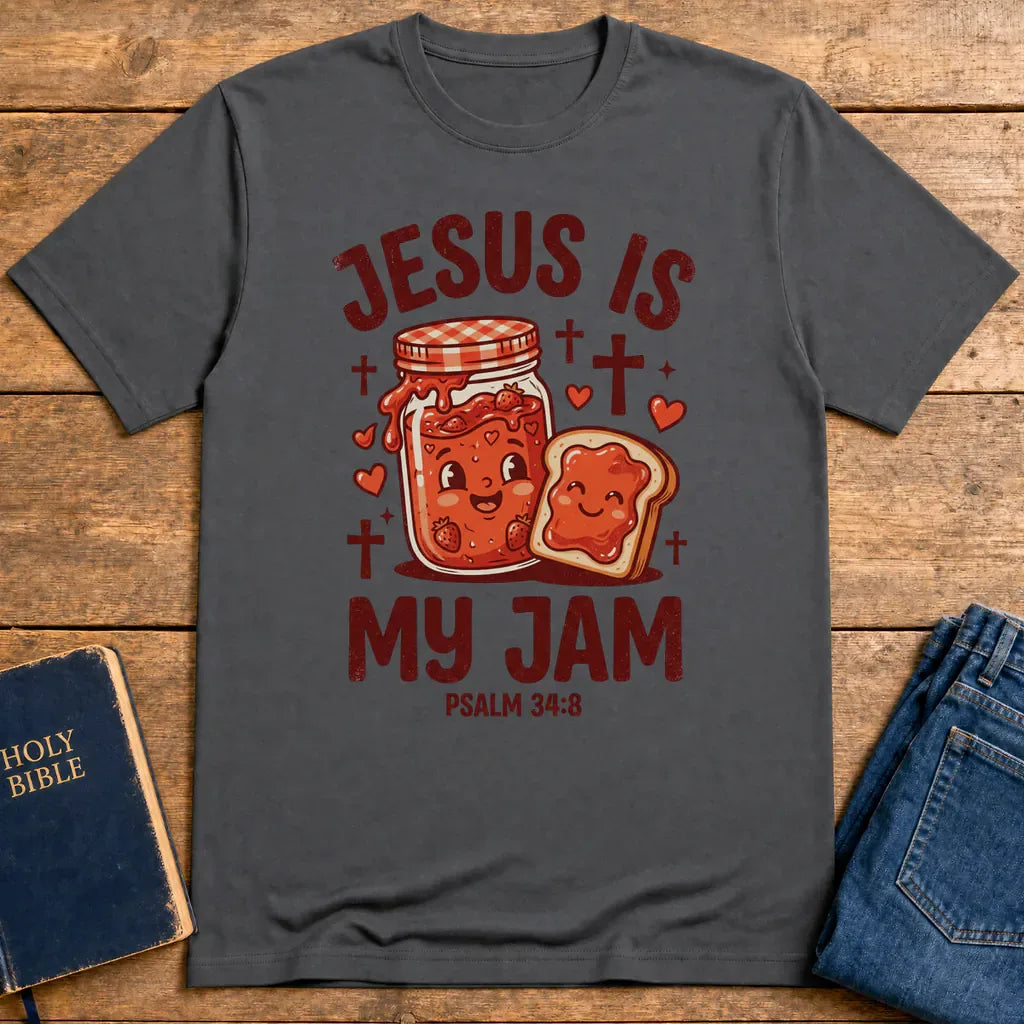 Jesus Is My Jam T-Shirt - Charcoal