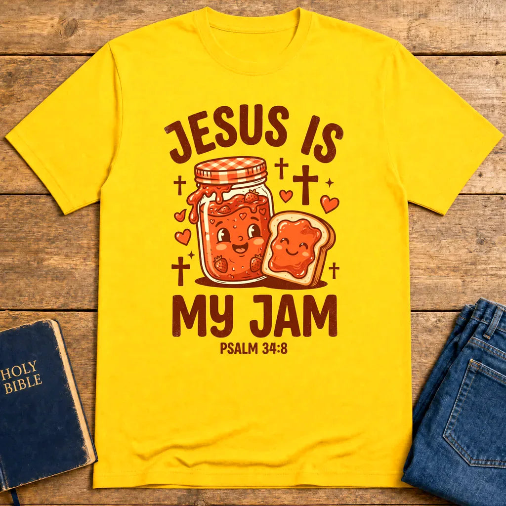 Jesus Is My Jam T-Shirt - Daisy
