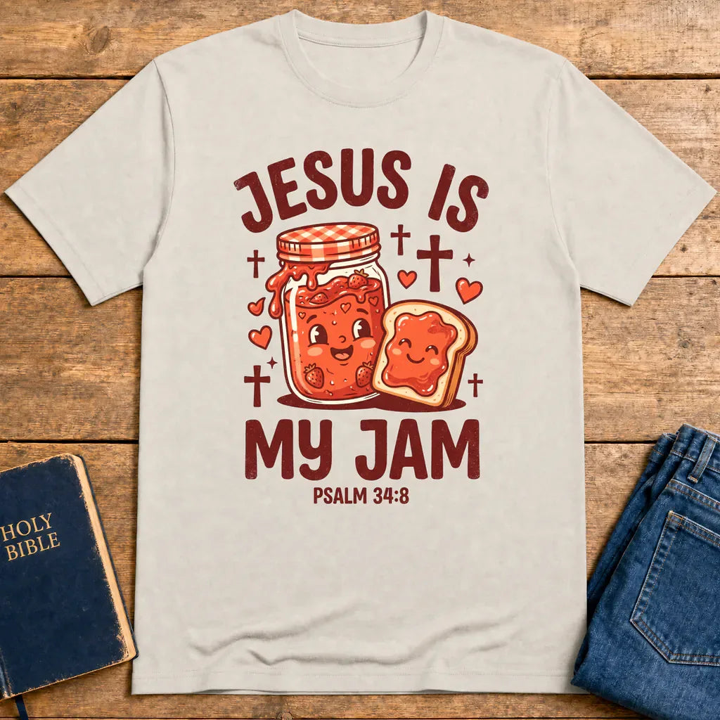 Jesus Is My Jam T-Shirt - Ice Grey