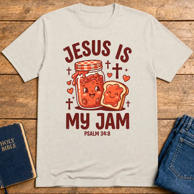 Jesus Is My Jam T-Shirt - Ice Grey