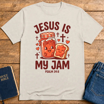 Jesus Is My Jam T-Shirt - Ice Grey
