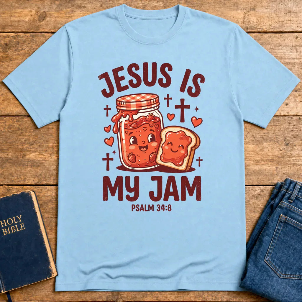 Jesus Is My Jam T-Shirt - Light Blue