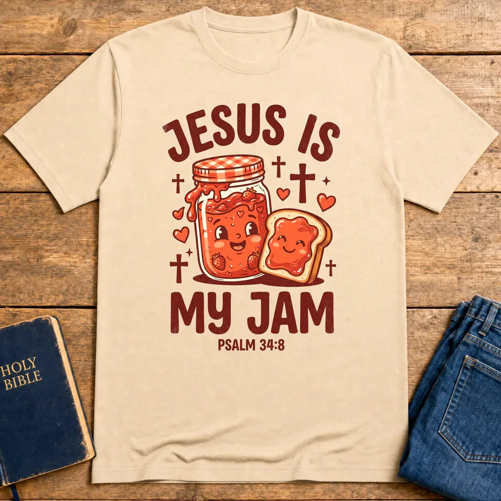 Jesus Is My Jam T-Shirt - Natural