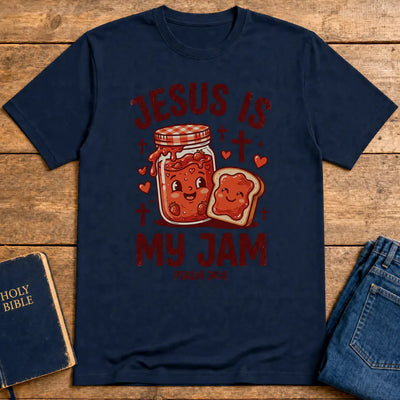Jesus Is My Jam T-Shirt - Navy