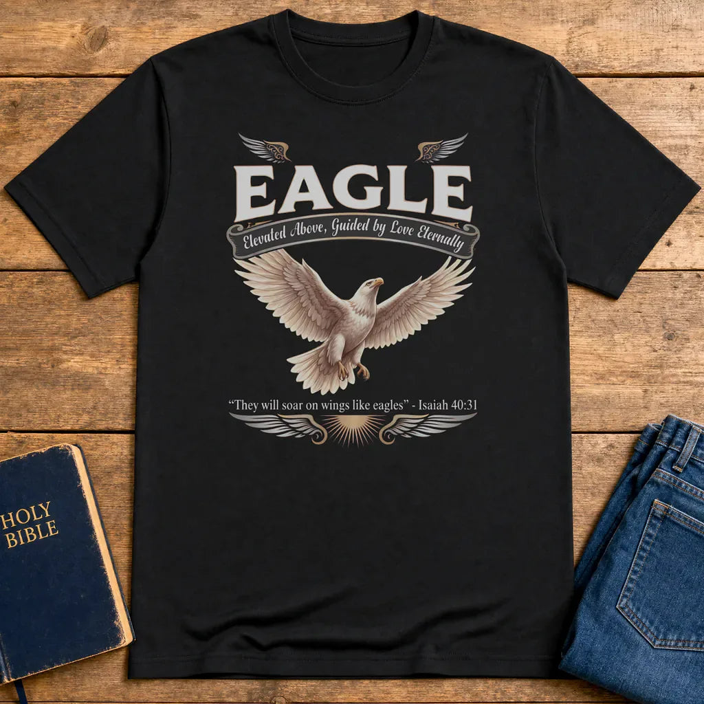 Soar Like Eagles T-Shirt - Black