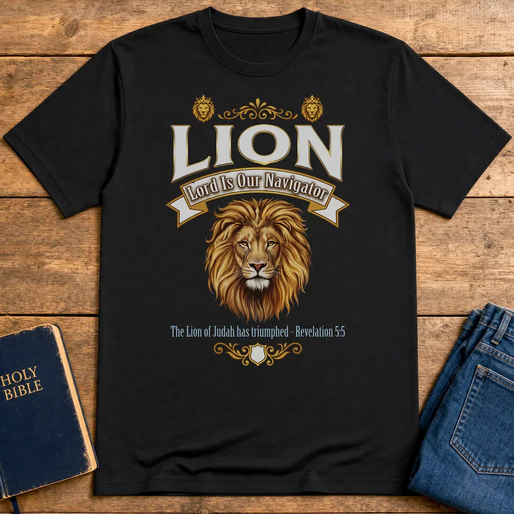 Lion of Judah Victory T-Shirt - Black