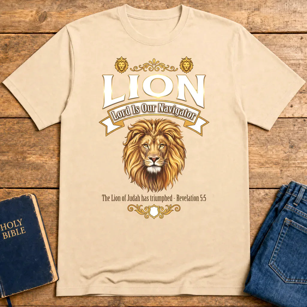 Lion of Judah Victory T-Shirt - Natural
