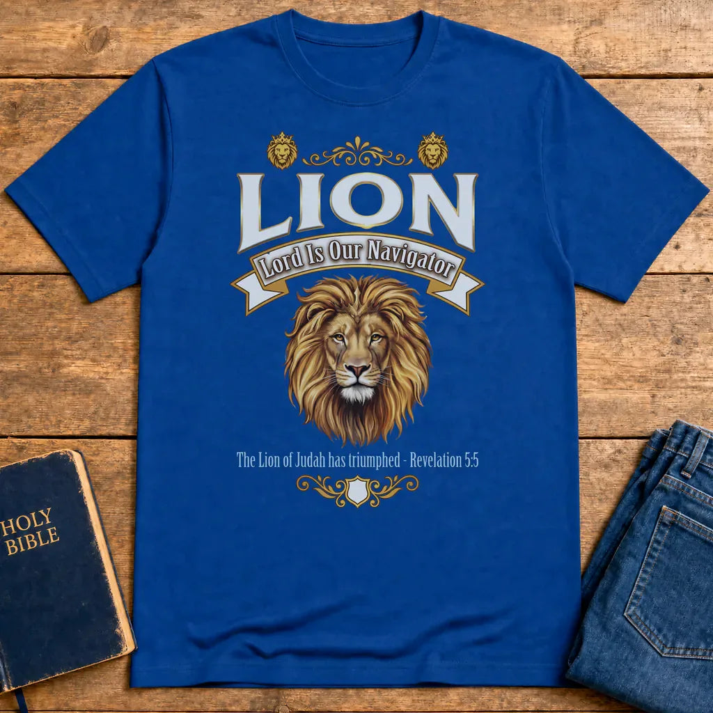 Lion of Judah Victory T-Shirt - Royal