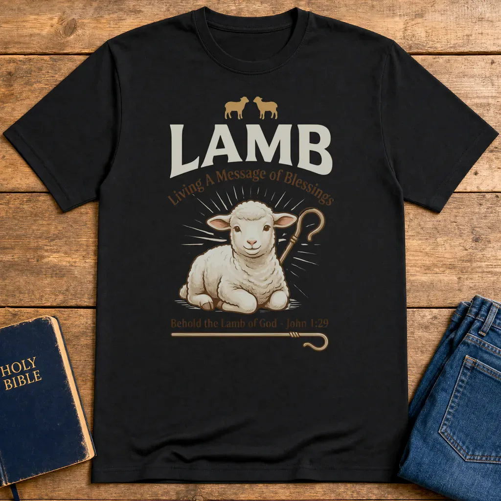 Lamb of Blessings T-Shirt - Black