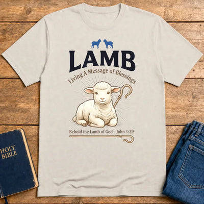 Lamb of Blessings T-Shirt - Ice Grey