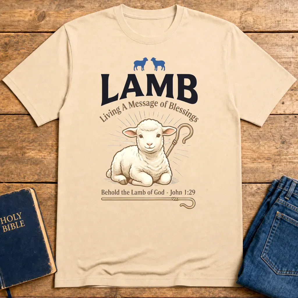 Lamb of Blessings T-Shirt - Natural